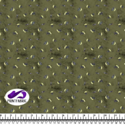 Halloween - Cute Bat on Olive background