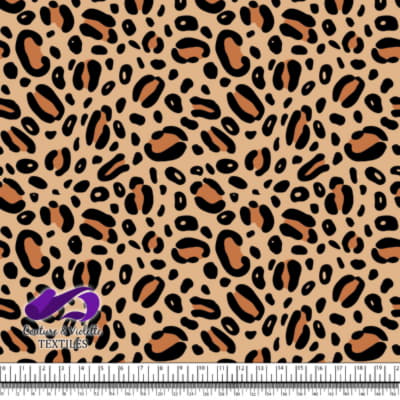 Animal texture - Cheetah in color Desert, Black and tomato cream