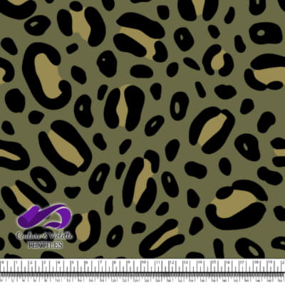 Animal texture - Cheetah in color Olive and willow