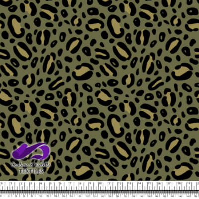 Animal texture - Cheetah in color Olive and willow