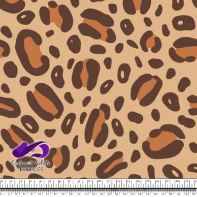 Animal texture - Cheetah in color Desert, Brown and tomato cream