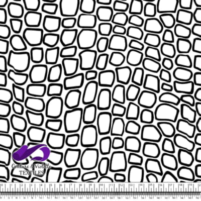 Animal texture - Crocodile in black and white