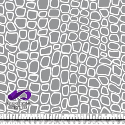 Animal texture - Crocodile in color Ultimate gray and white