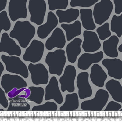 Animal texture - Giraffe in color After midnight blue and Ultimate grey