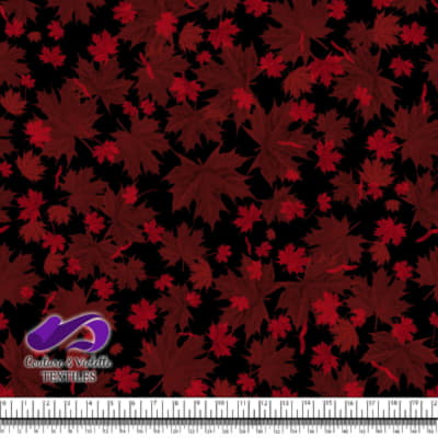 Canada 2022 - Red mix leaf on black