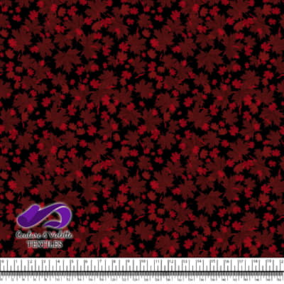 Canada 2022 - Red mix leaf on black