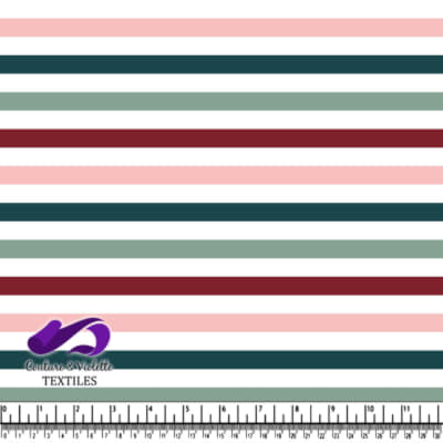 Checkerboard - Stripe deep teal & Winery color