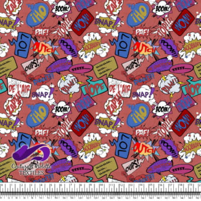 Comic book - Speech bubbles LOL on red background