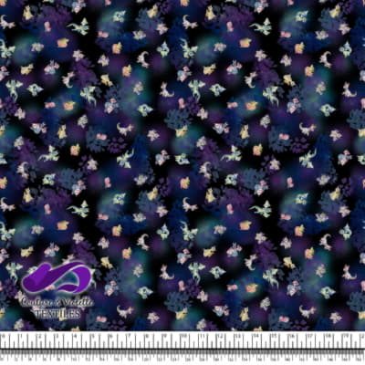 Dragons - Fantastic dragon on Black background