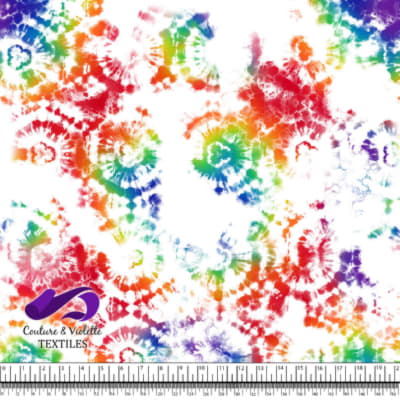 Tie Dye - White rainbow