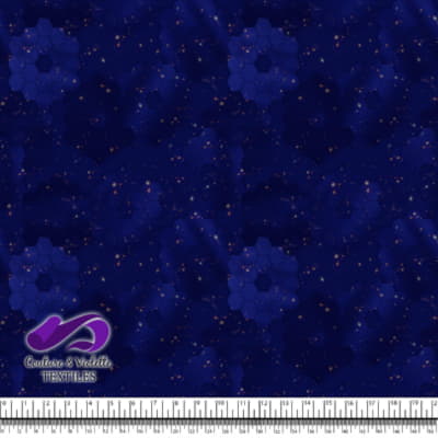 Honeycomb Webb -  Cosmic structure - Azure blue