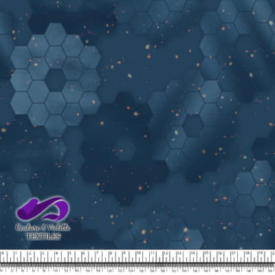 Honeycomb Webb -  Cosmic structure - Lichen blue