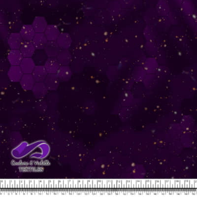Honeycomb Webb -  Cosmic structure - Royal purple