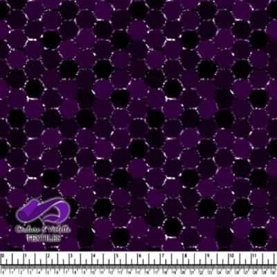 Honeycomb Webb -  Grid cosmic - Royal purple