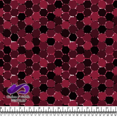 Honeycomb Webb -  Grid cosmic - Viva magenta