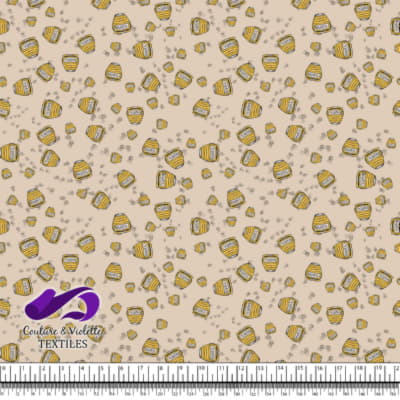 Winnie The Pooh - Honey on Tapioca background