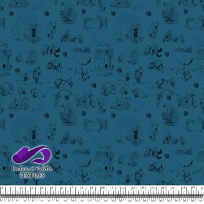 Winnie The Pooh - Gravures on Midnight background