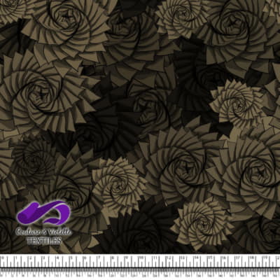 Nature Geometry - Plants on martini olive background