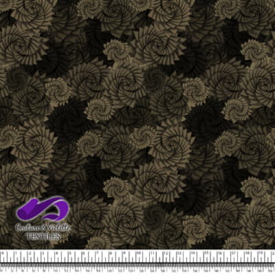 Nature Geometry - Plants on martini olive background