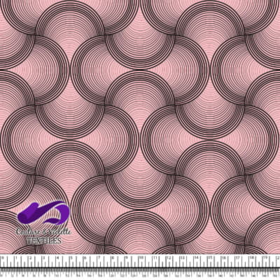 Nature Geometry - Shell on straberry background