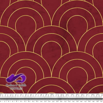 Geo art déco - Scales gold - Winery