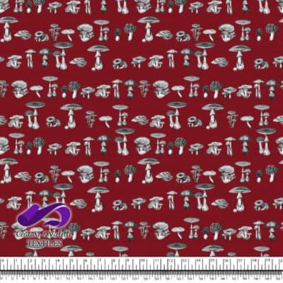 Vintage mushroom - Engravings - Lava fall