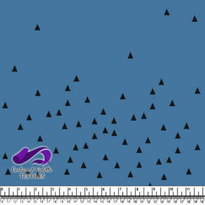 Minimalist serenity - triangle dusty blue