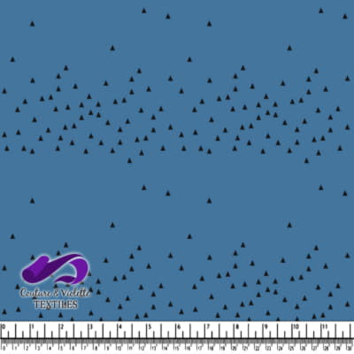 Minimalist serenity - triangle dusty blue