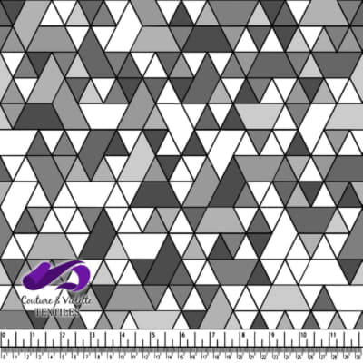 Triangles sport - White and black