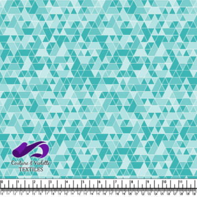 Triangles sport - White and teal