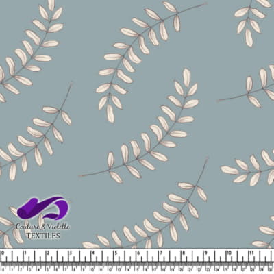 Wedgewood - Leafs - Blue fog