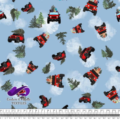 Noel country charm - 4x4 - Clear sky blue