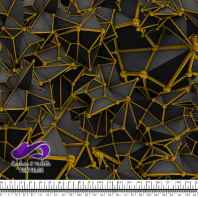 Black polygon - Yellow - Chrome