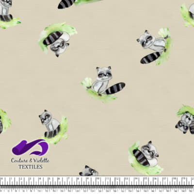 Smalls animals - Raccoons - Cream cloud