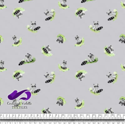 Smalls animals - Raccoons - lilac cloud