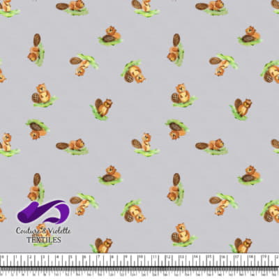 Smalls animals - Beavers - lilac cloud