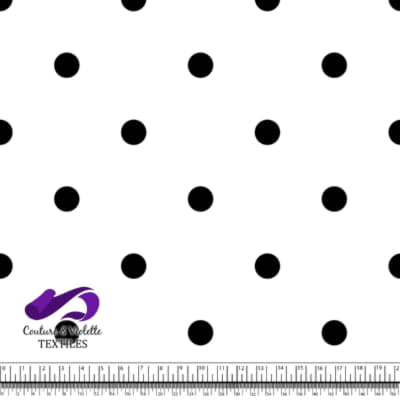 The Pink Doll - Dot black - White