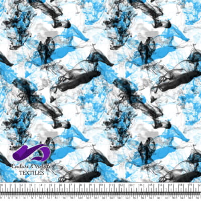 Vapeur - Cyan and black on a white background