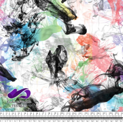 Vapeur - Rainbow and black on white background