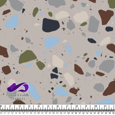 Terrazzo - Chunks London Classic - Silver cloud