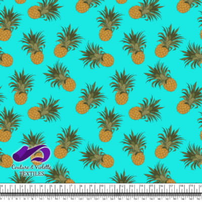 Tropical - Ananas - Blue tiffany