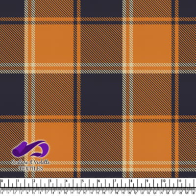 Classique plaid - Orange Plaid Textile Pattern