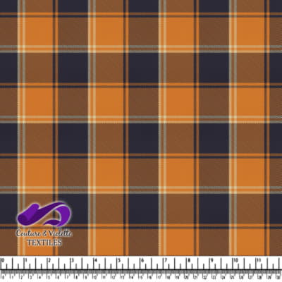 Classique plaid - Orange Plaid Textile Pattern