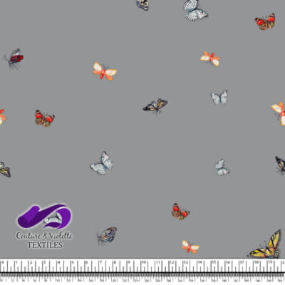 Butterflies - Minimalist - Ultimate gray