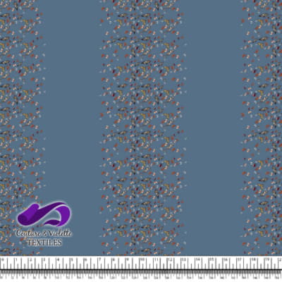 Butterfly - Border - Dusty blue