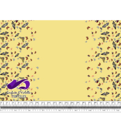 Butterfly - Border - Yellow