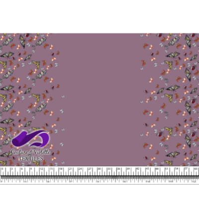 Butterfly - Border - Purple