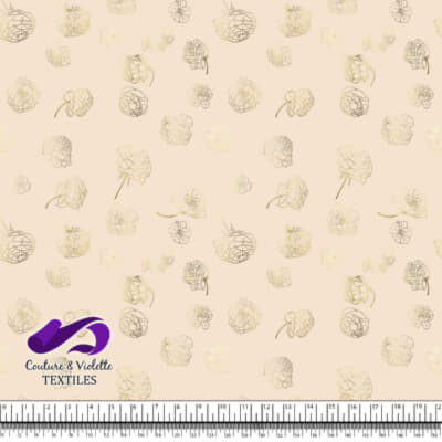 Autumn flowers - Gold - Buttercream