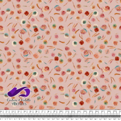 Monstera - Roses - Plastered pink