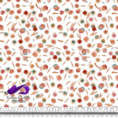 Monstera - Roses - White